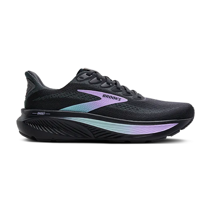 bright - colors - visibility shoes college teams WOMEN'S GHOST 17 - WIDE D - 081 GREY/CLEARWATER/PURPLE