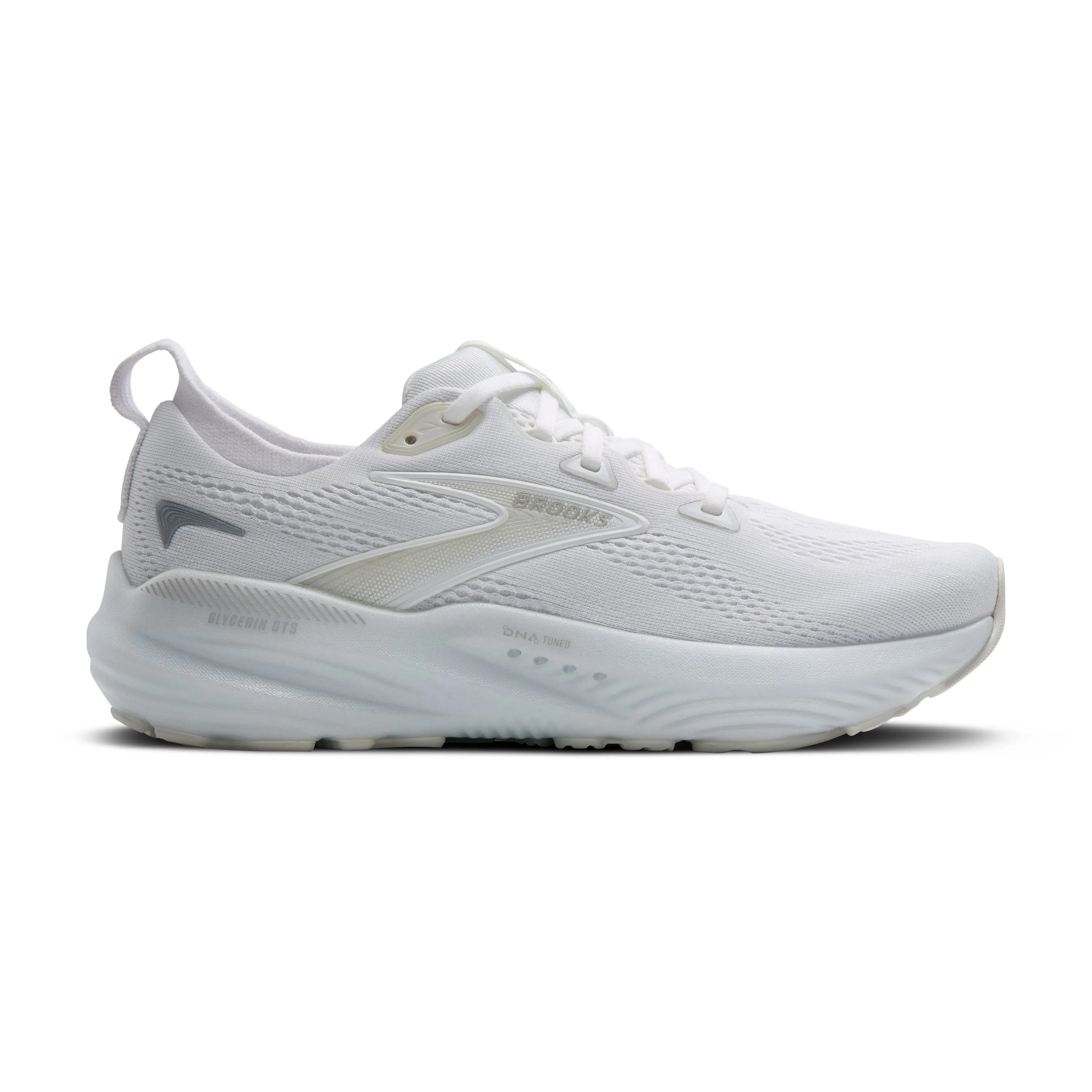 WOMEN'S GLYCERIN GTS 22 - B - 151 WHITE/WHITE herringbone outsole running shoes