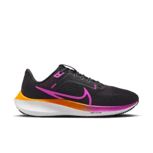 WOMEN'S PEGASUS 40 - B - 011 BLACK/HYPER VIOLET rubber - outsole