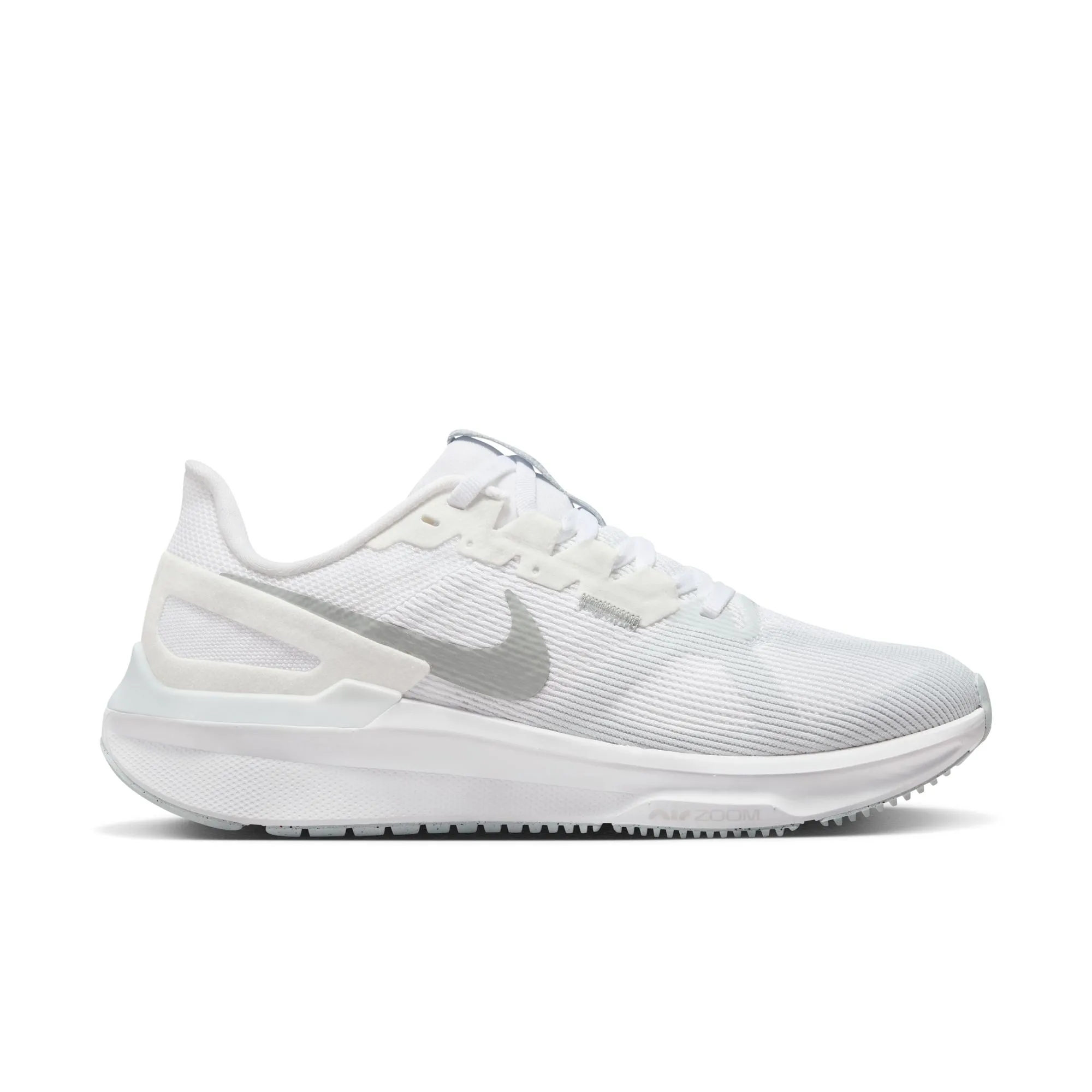 WOMEN'S STRUCTURE 25 - B - 101 WHITE/METALLIC SILVER PaddedCollar anti - fatigue shoes