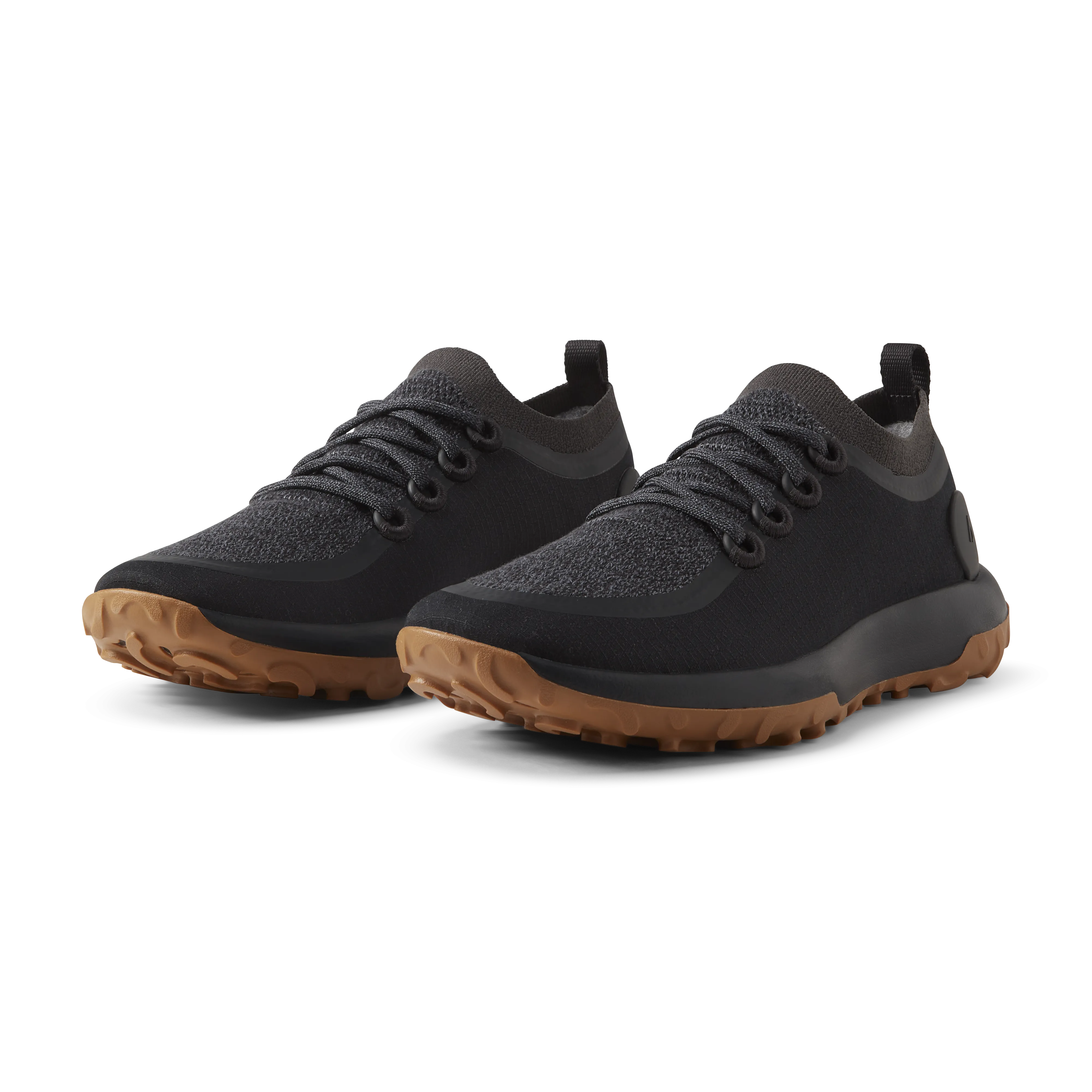 Breathable Quarter Panels Women's Trail Runner - Natural Black (Rugged Khaki Sole)