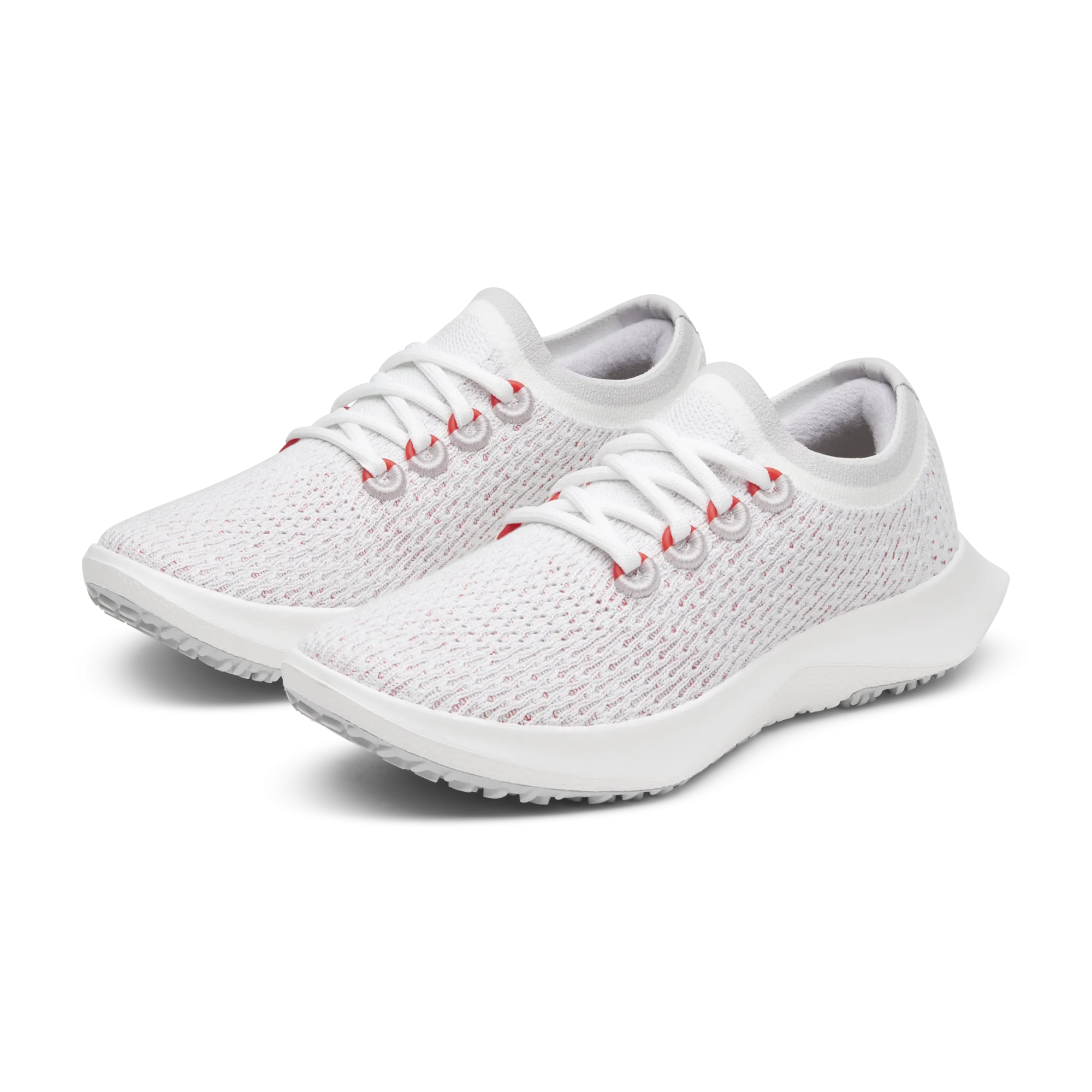 Stitched Detailing Women's Tree Dasher 2 - Blizzard/Bold Red (Blizzard Sole)