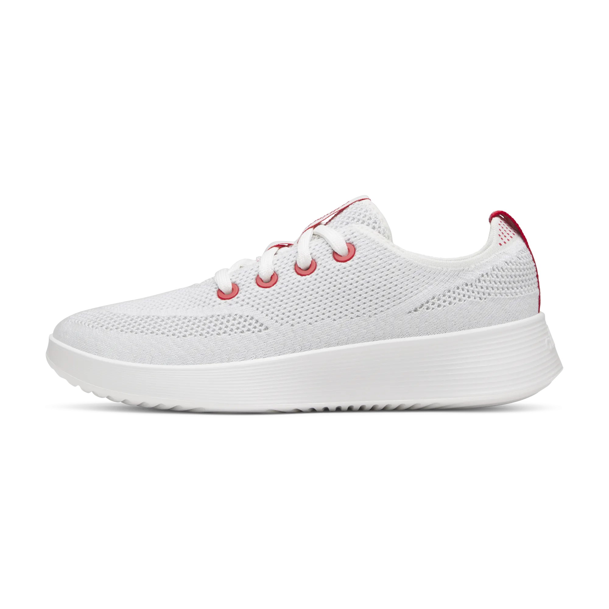 Women's Tree Runner Go - Blizzard/Bold Red (Blizzard Sole) Gel Cushioning Popular Pick
