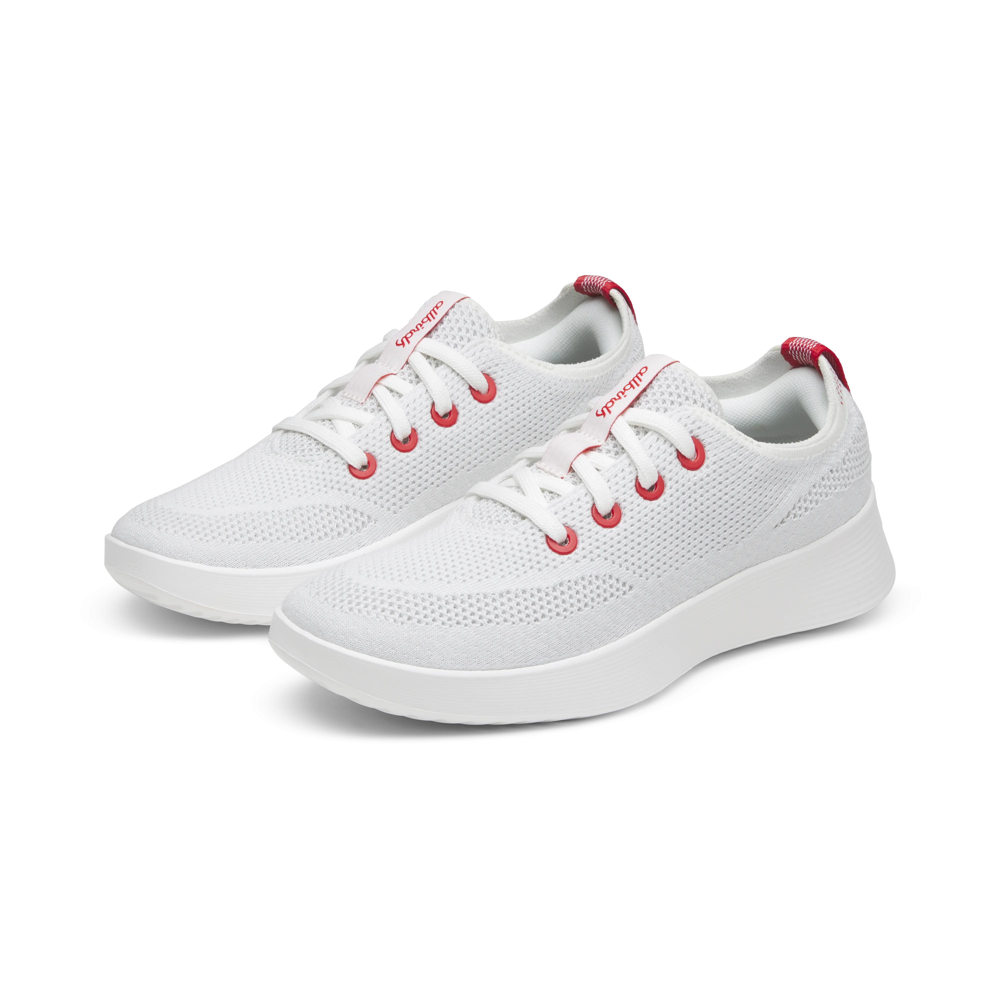 Crisp Look All-day arch Women's Tree Runner Go - Blizzard/Bold Red (Blizzard Sole)