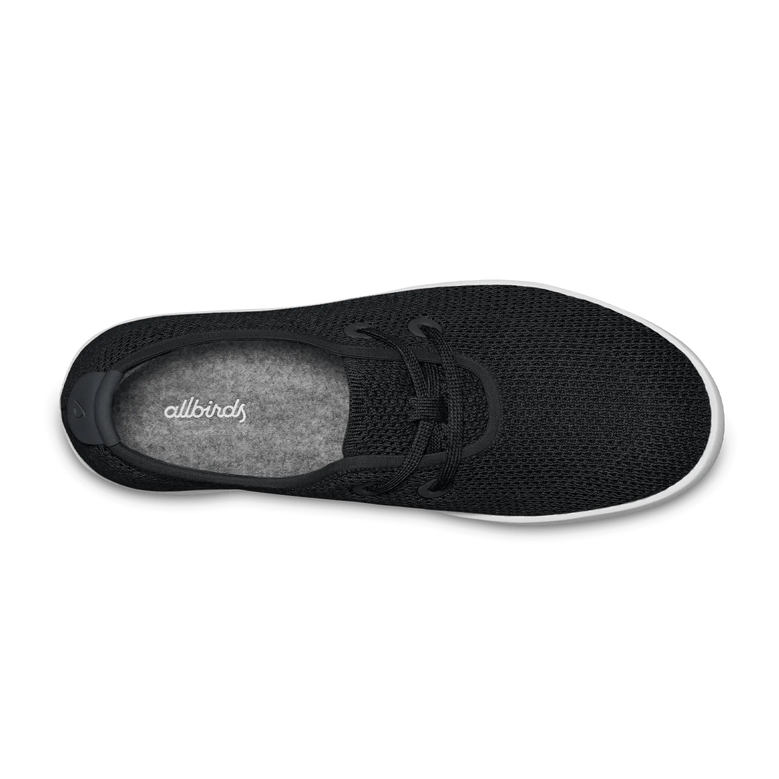 Women's Tree Skipper - Jet Black (White Sole) Heel Pad