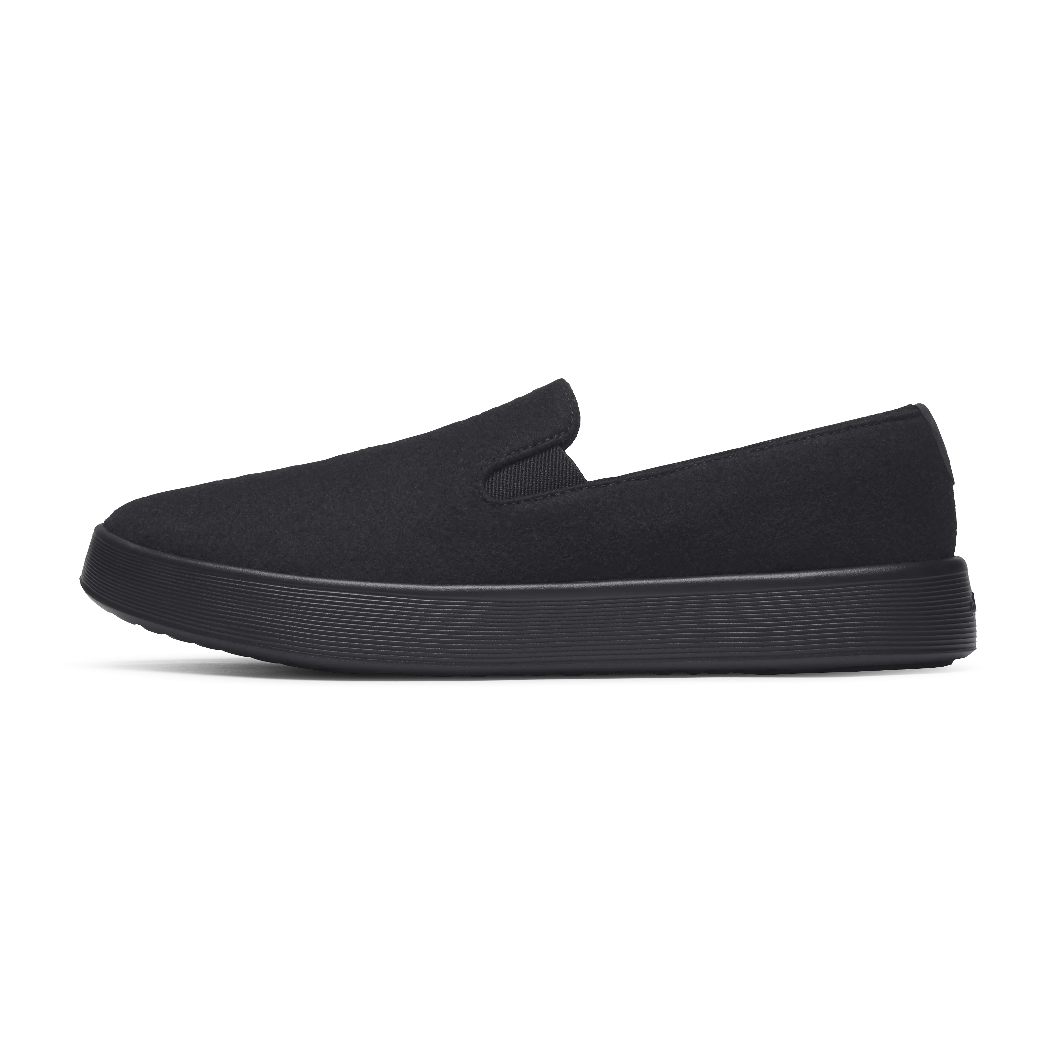 Urban Trends Cross Training Ready Women's Wool Cruiser Slip On - Natural Black (Natural Black Sole)