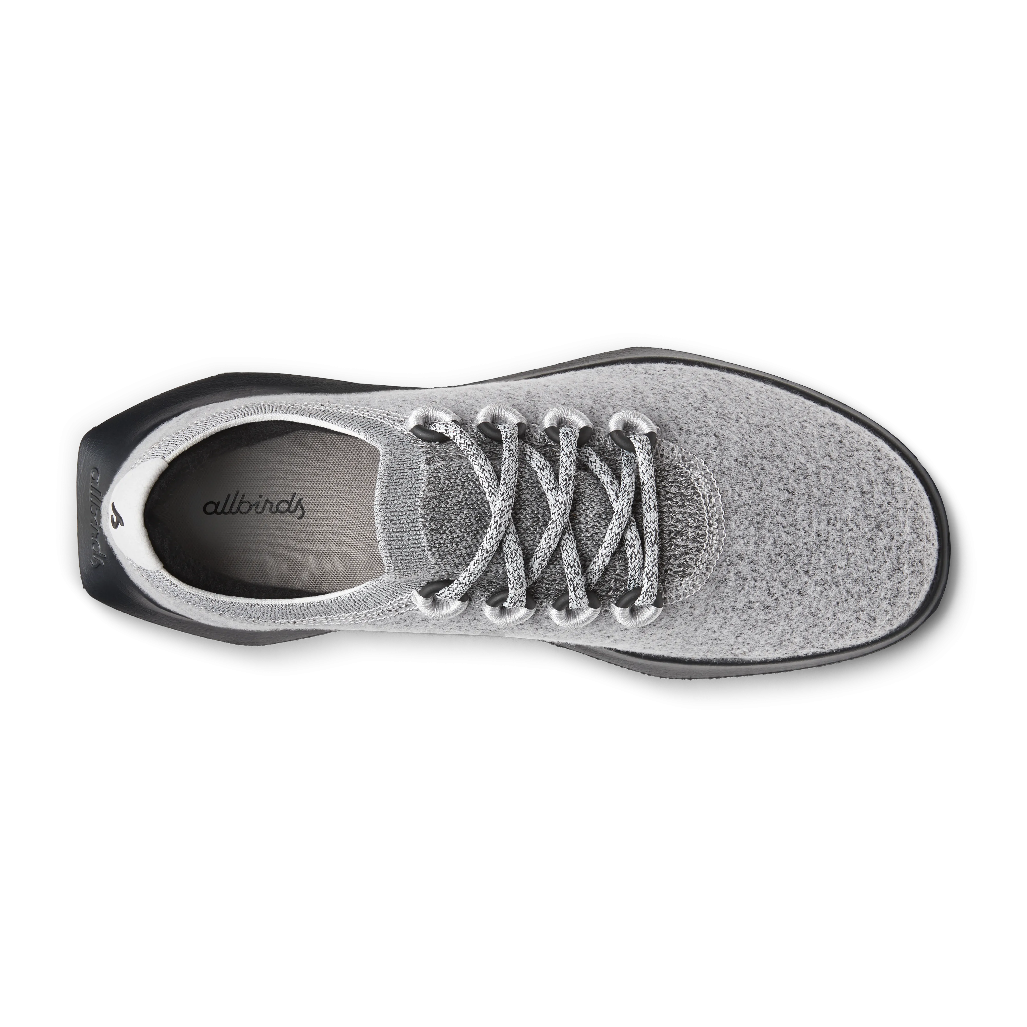 Women's Wool Dasher Mizzle - Medium Grey (Natural Black Sole) Rubber Traction Pattern RubberSole