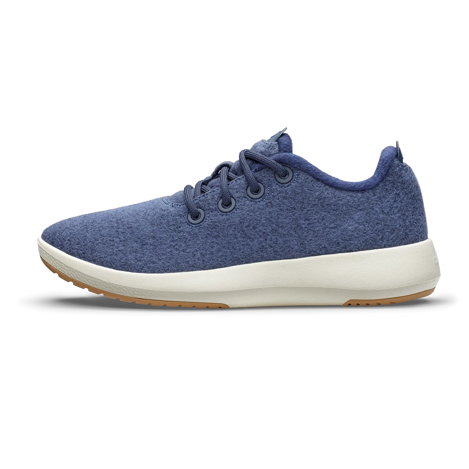 Women's Wool Runner Mizzle - Hazy Indigo (Natural White Sole) Traction Grip Pattern Ankle Hugging Design