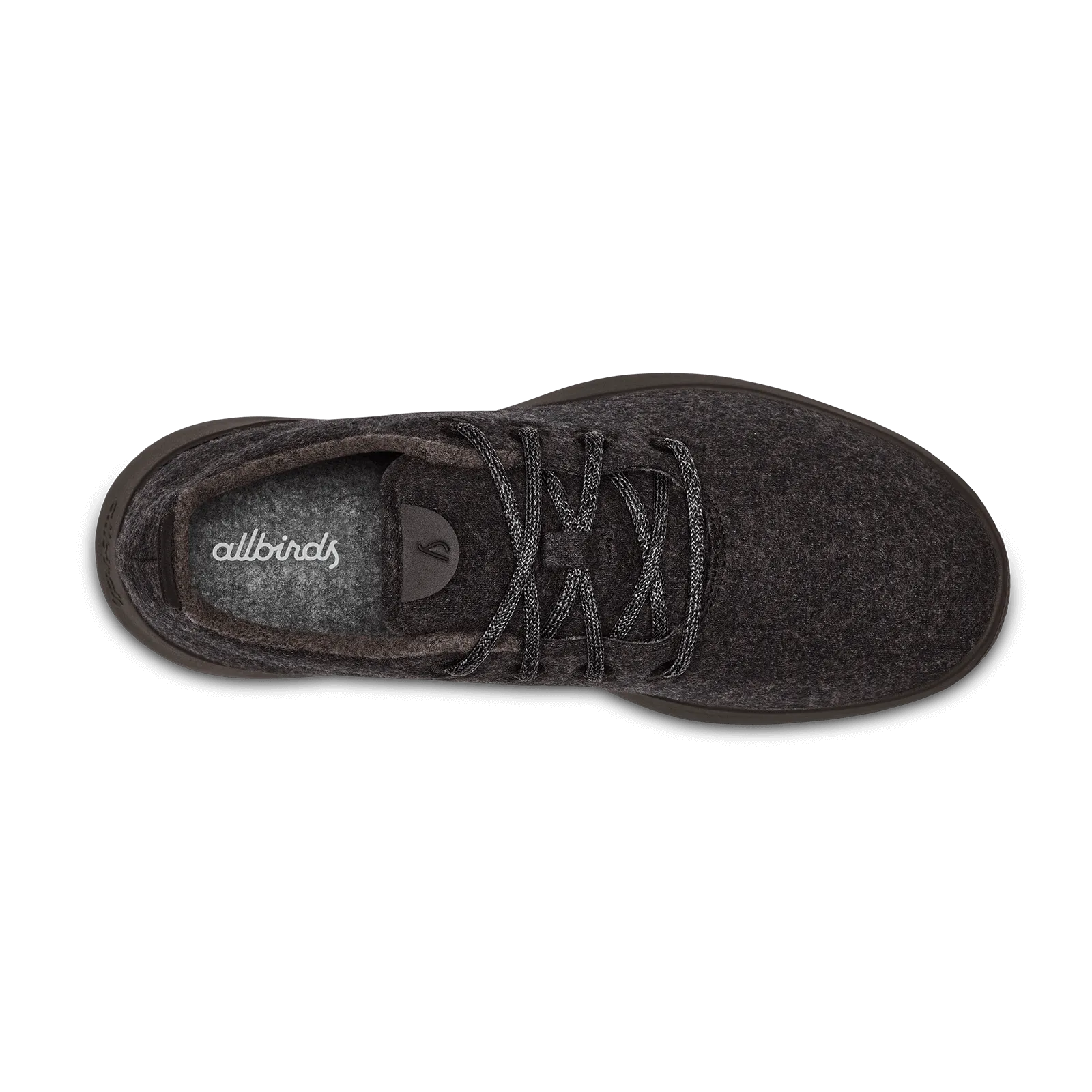 Women's Wool Runner - Natural Black (Black Sole) Stitchless Seams Sleek Form