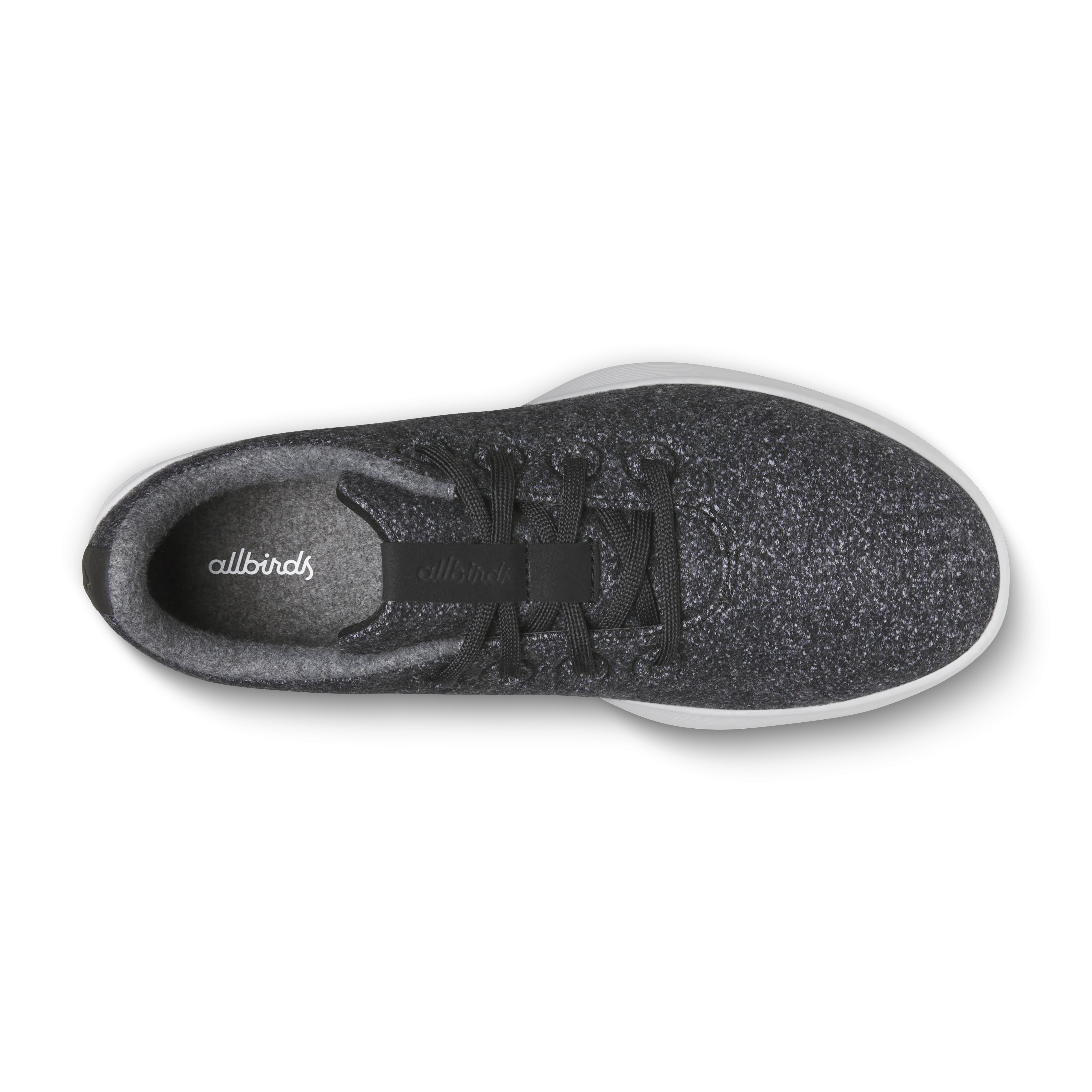 Women's Wool Runner NZ - Dark Grey (Light Grey Sole) Lace Lock Technology