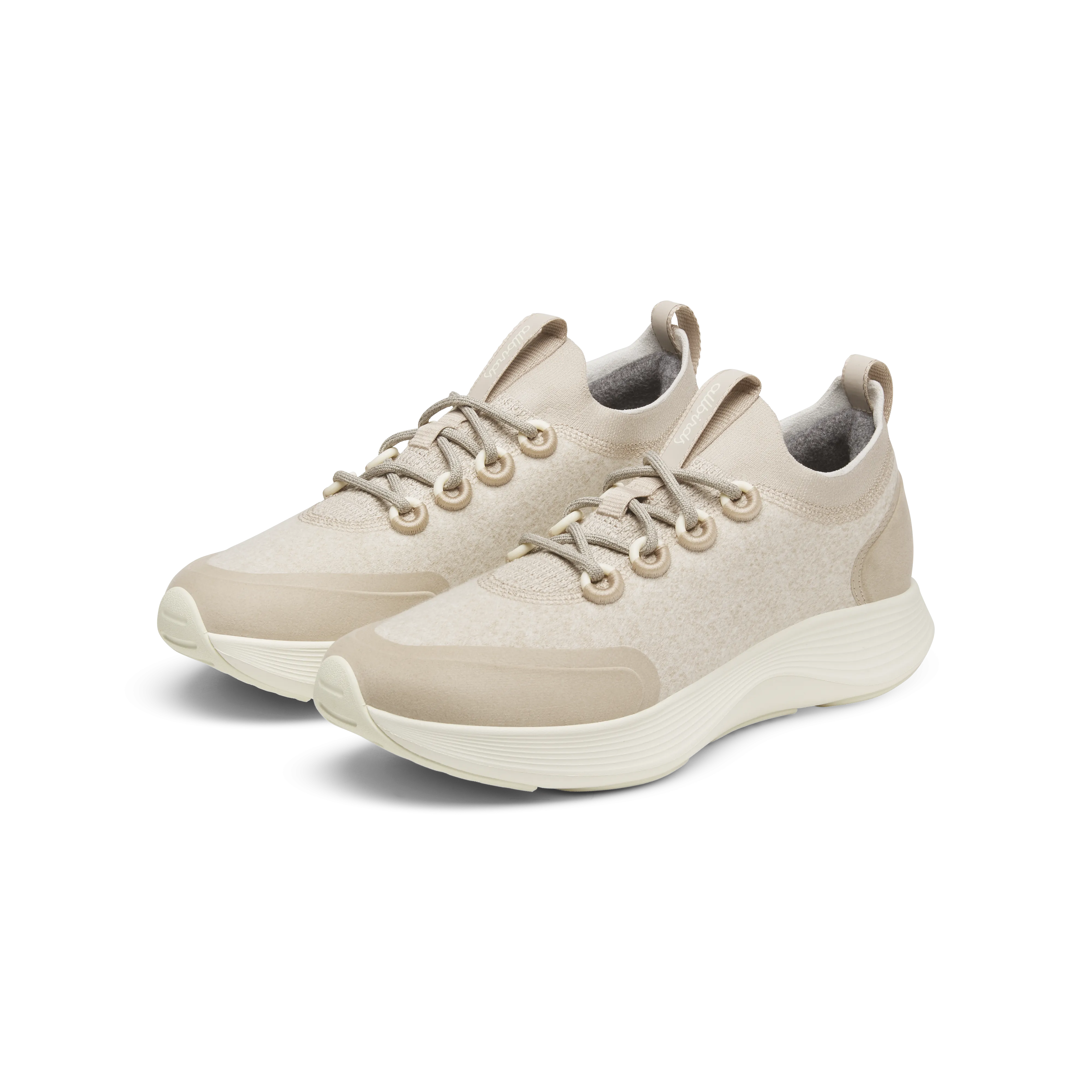Women's Wool Strider - Rugged Beige (Natural White Sole) Impact-absorbing durability