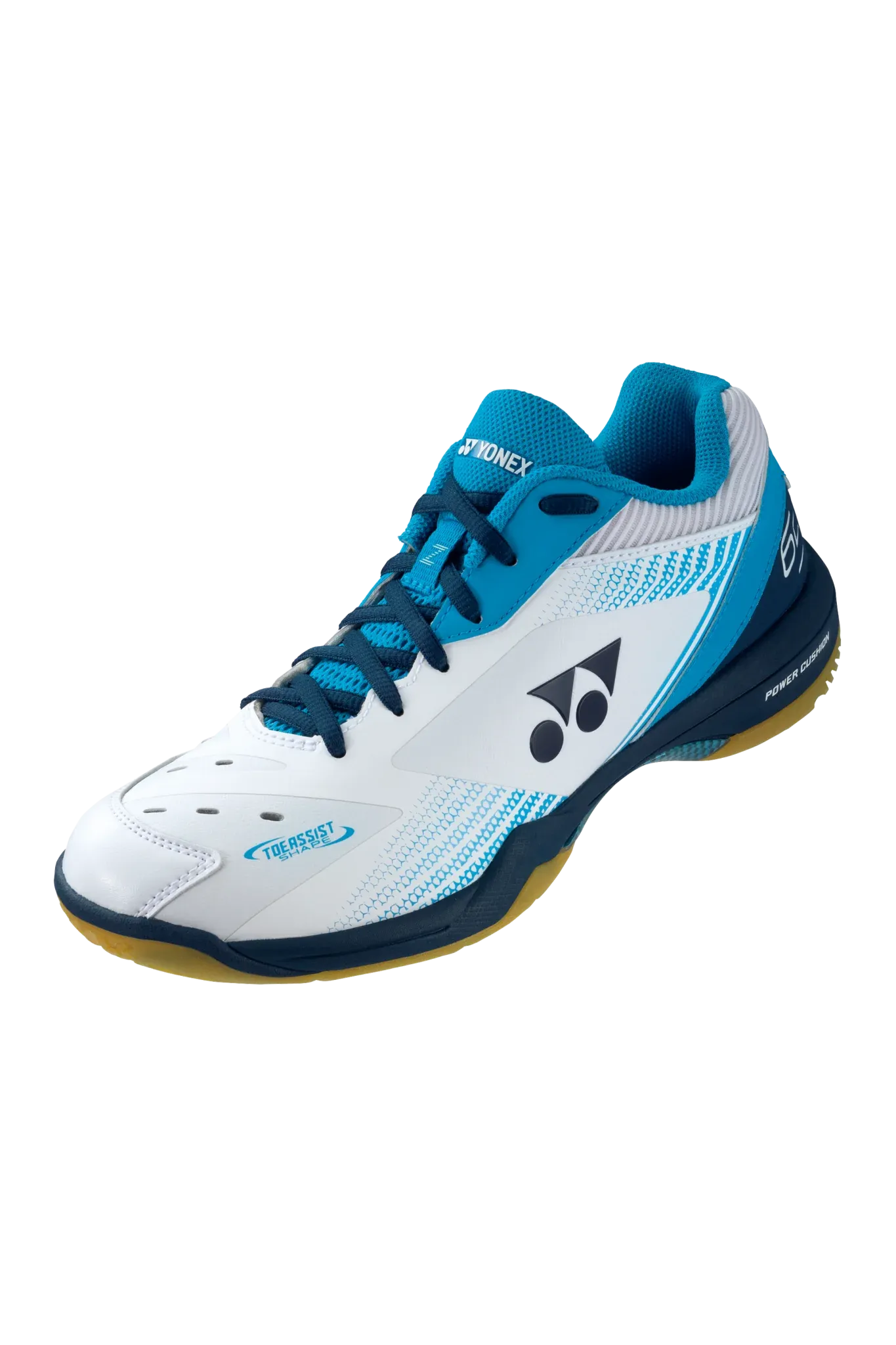 Yonex 2021 Power Cushion 65Z3 Men Badminton Shoes [White/Ocean Blue] Slip On Start Alpha