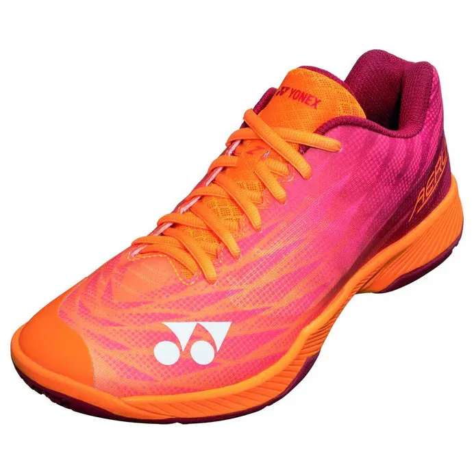 Padded Tongue Jump Prime Yonex 2023 Power Cushion Aerus Z2 Men Badminton Shoes [Orange/Red]