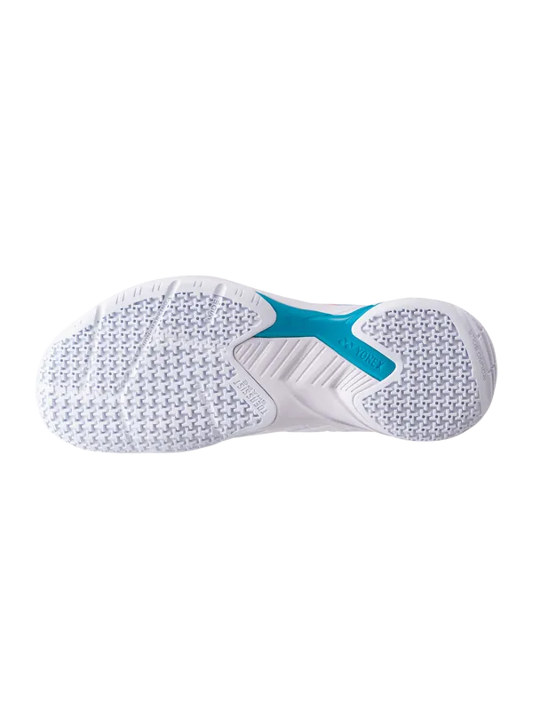 Yonex 2024 Power Cushion Cascade Accel Wide Badminton Shoes [White/Skyblue] Outdoor Grip Cool Day