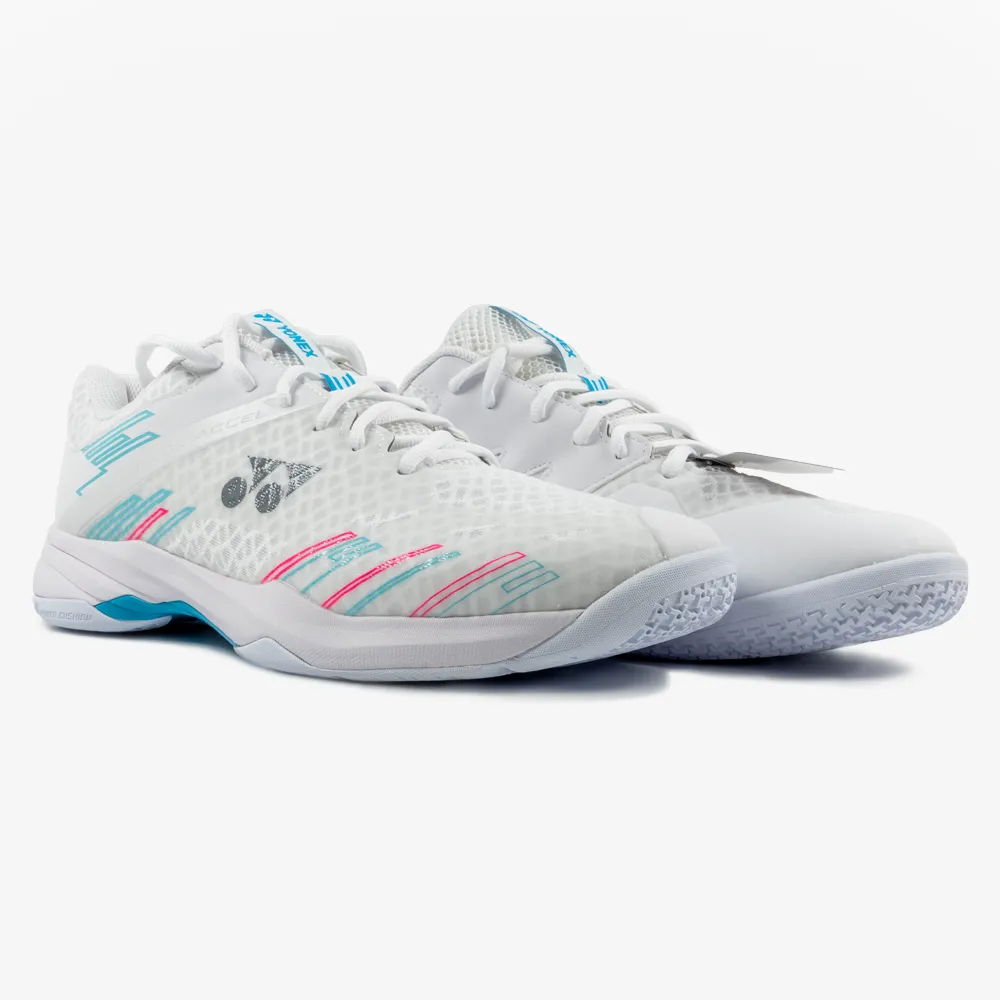 Yonex Cascade Accel Wide (White/Sky Blue) Lock Titan