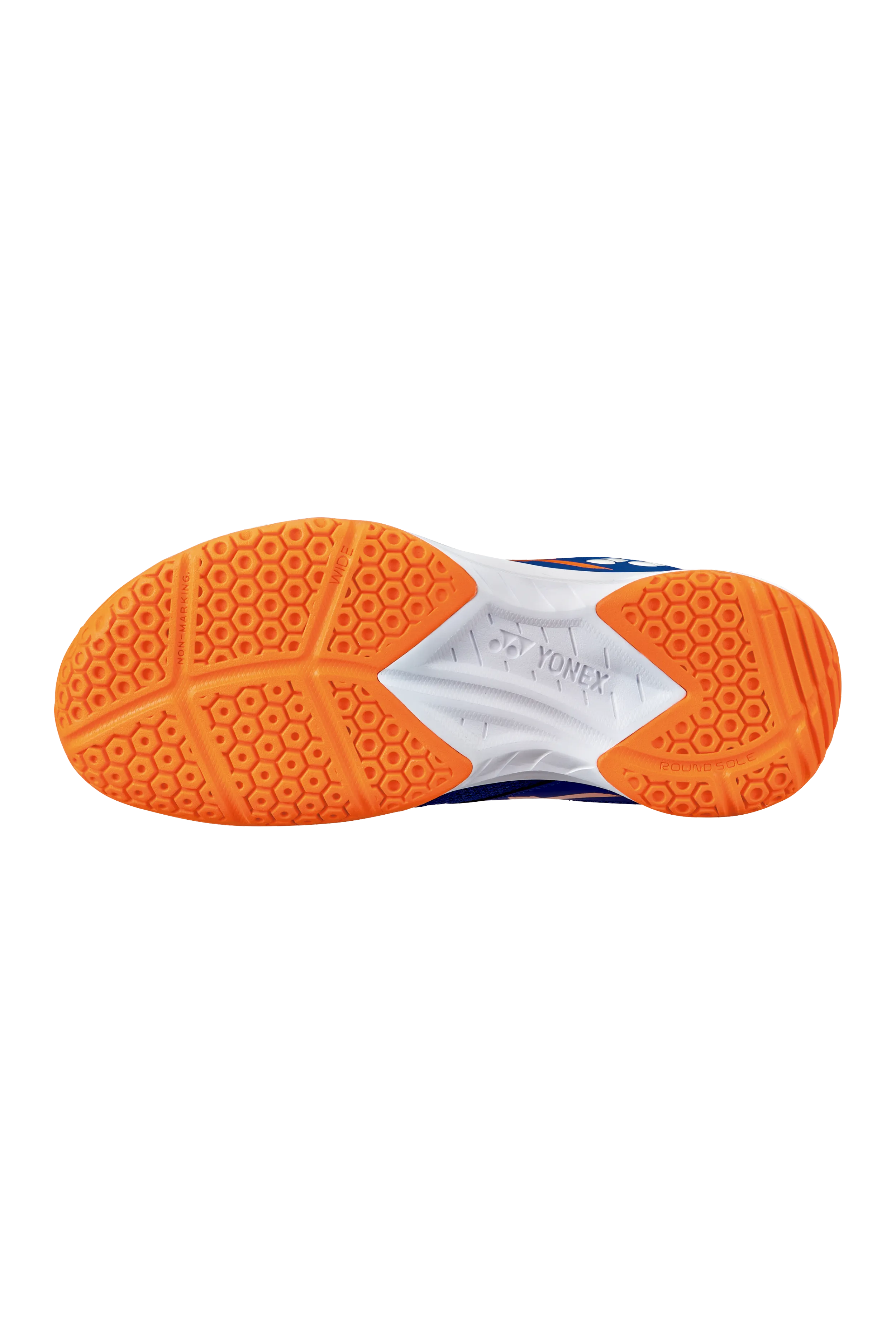 Yonex Power Cushion 39 Wide(Blue/Orange) Leg Ease pattern