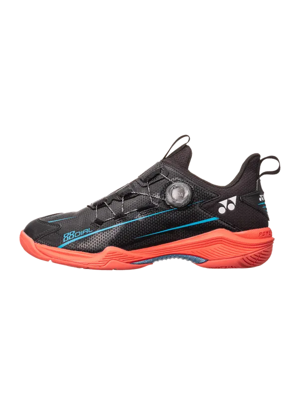 Yonex Power Cushion 88 Dial Unisex Badminton Shoes [Black/Red] *CLEARANCE* Unique Defend Titan