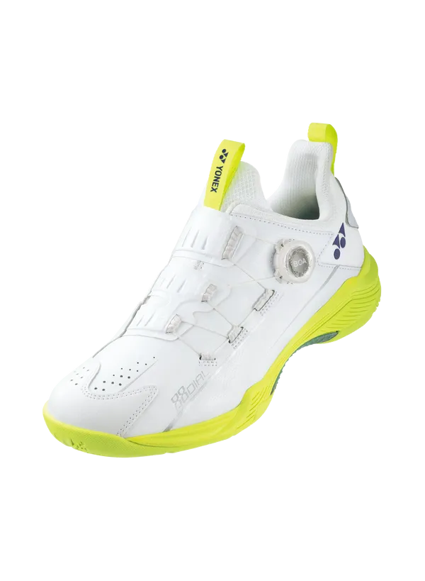 Yonex Power Cushion 88 Dial Unisex Badminton Shoes [White/Lime Yellow] *CLEARANCE* Unisex Guard Core
