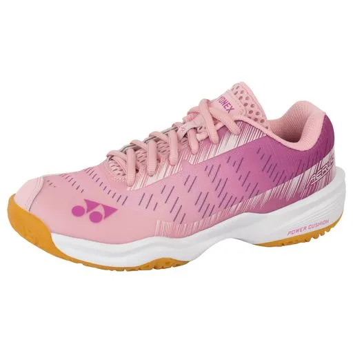 Yonex Power Cushion Aerus Junior (Pastel Pink) Badminton Shoes Slide Stop Pair Match