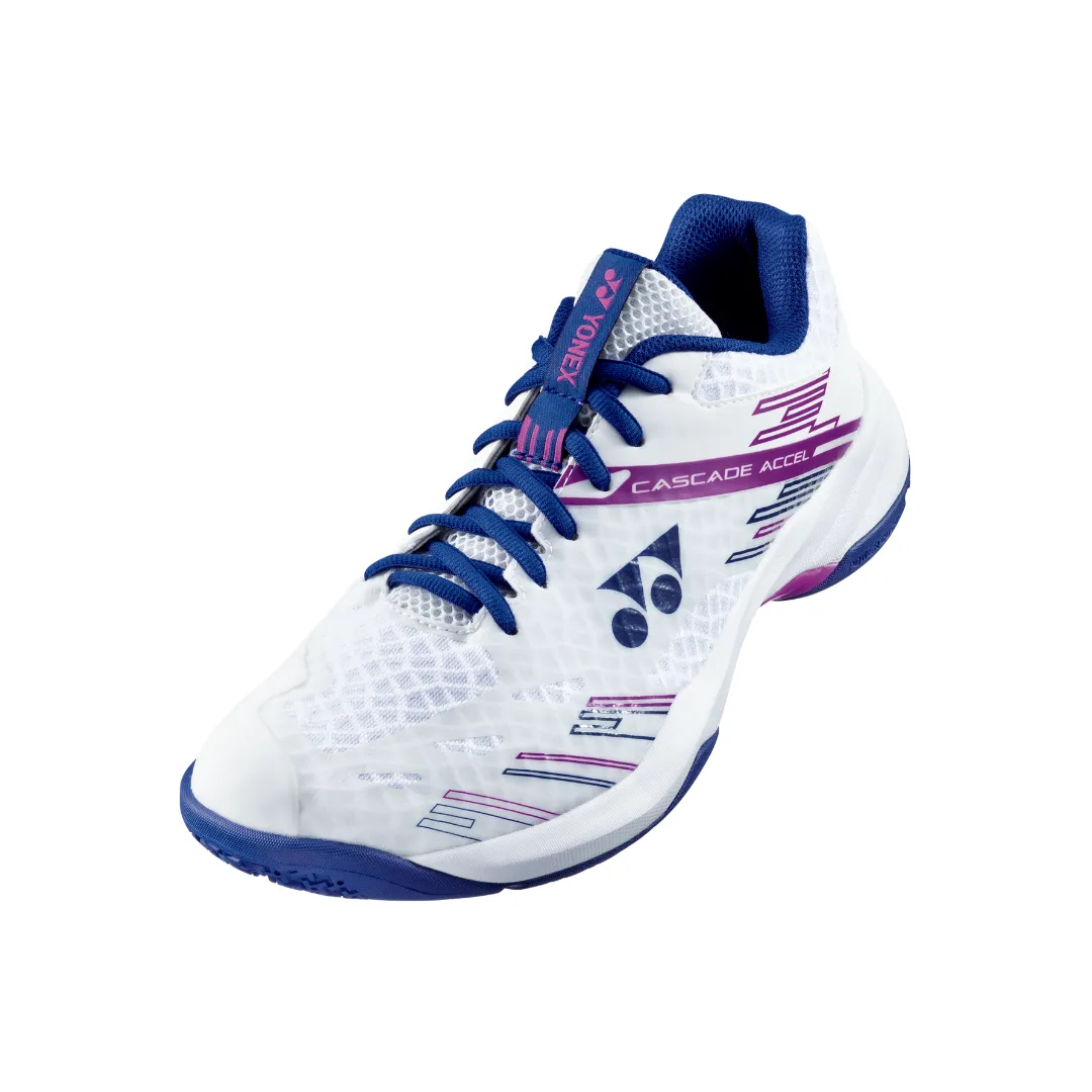 Yonex Power Cushion CASCADE ACCEL Wide Women [White/Purple] Pad Thick