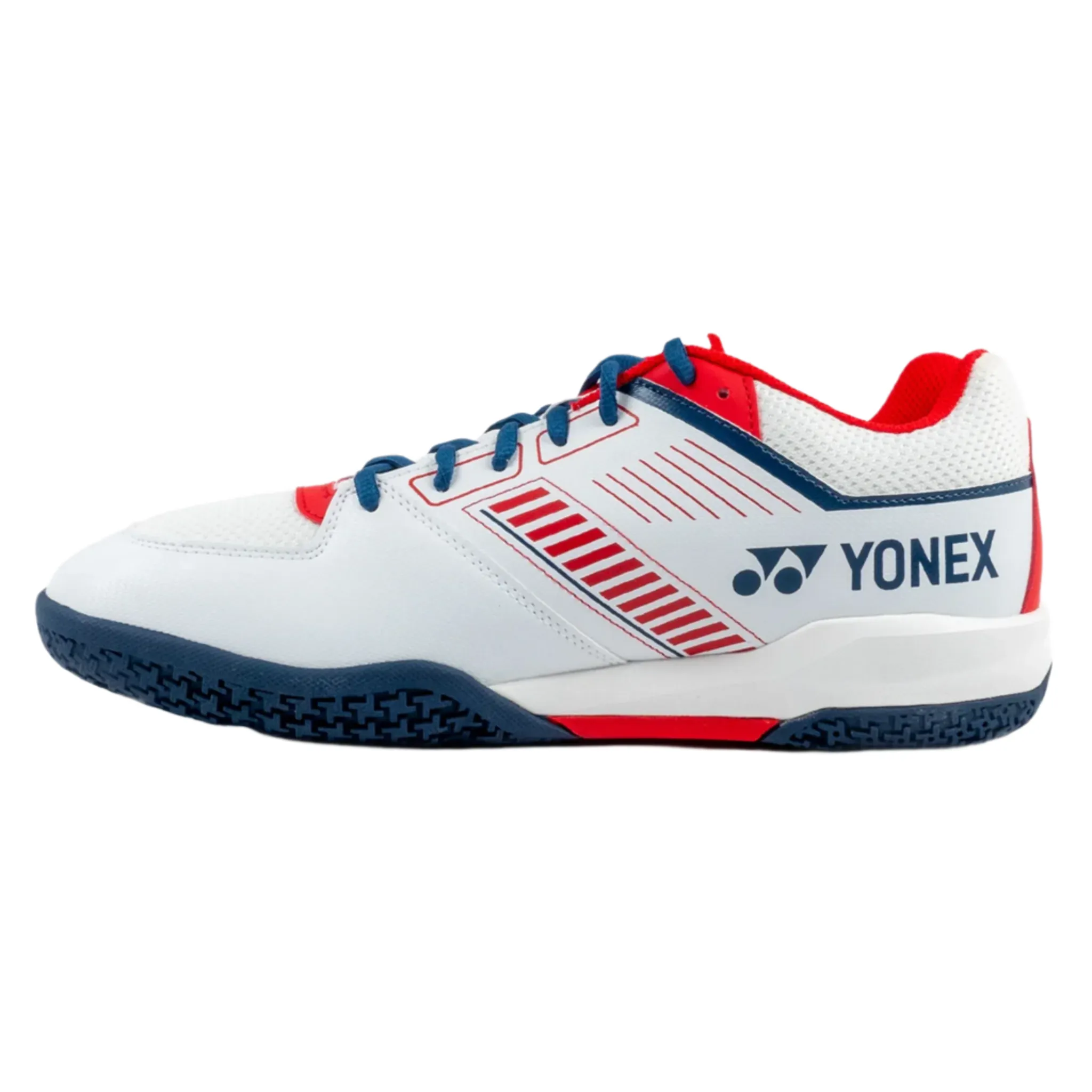 Side Guard Pro Fitness Yonex Power Cushion STRIDER FLOW Wide Mens [White/Red]