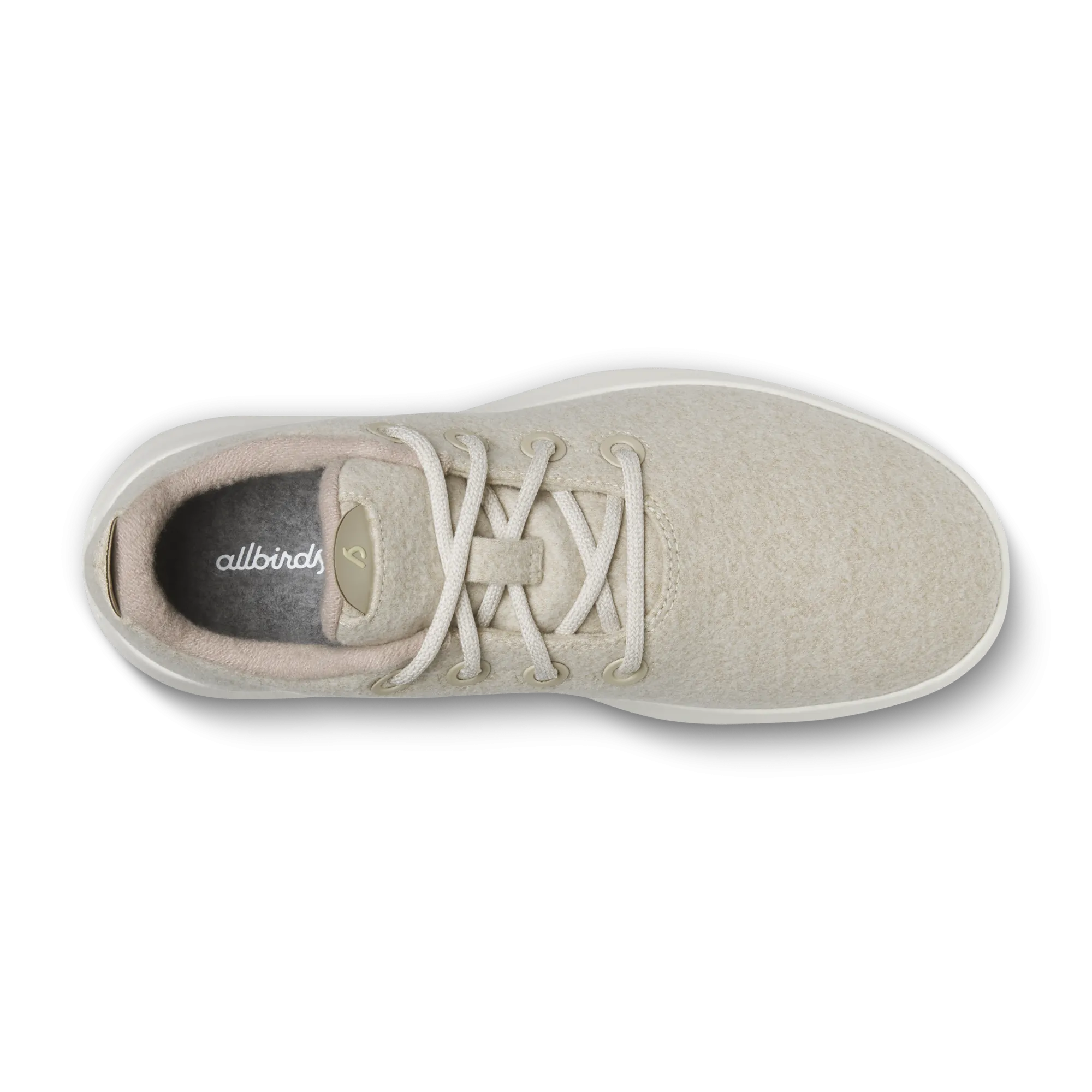 Women's Wool Runner Mizzle - Stony Cream (Natural White Sole) Ventilated Footbed System Orthotic Friendly Footbed