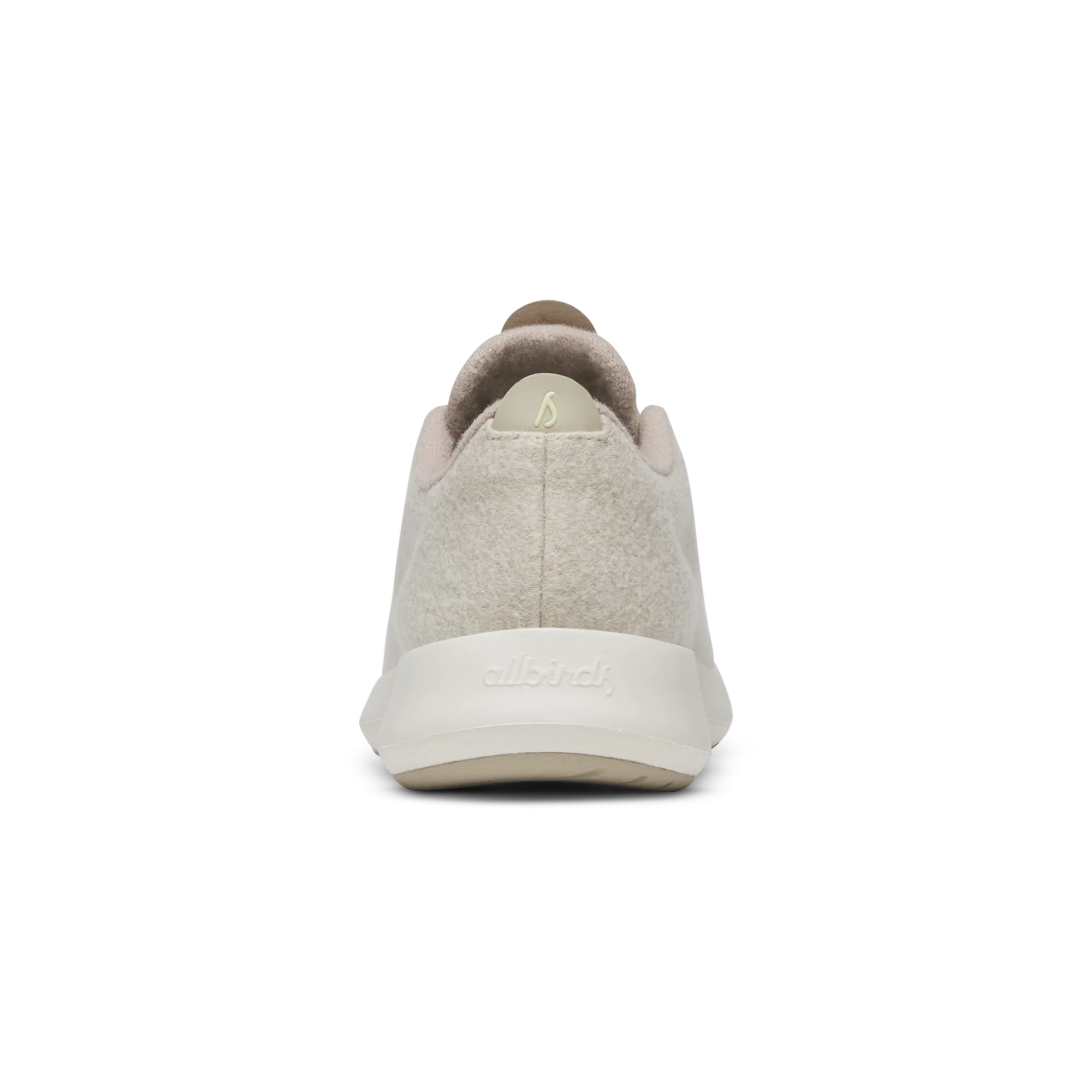 Seamless Comfort Women's Wool Runner Mizzle - Stony Cream (Natural White Sole)