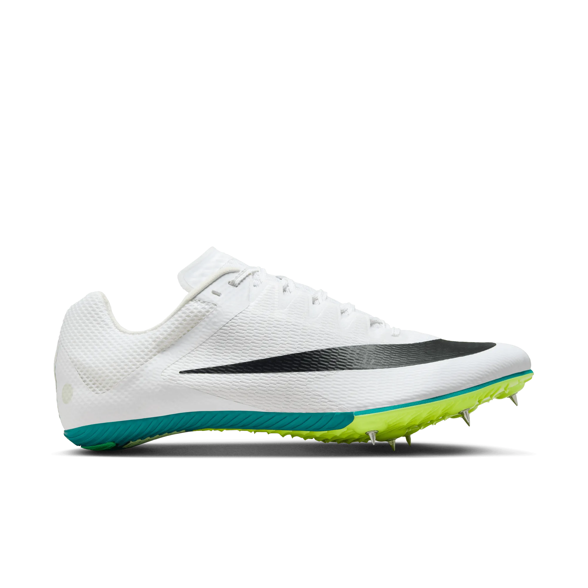 running shoes for competitive female runners ZOOM RIVAL SPRINT - 102 WHITE/BLACK